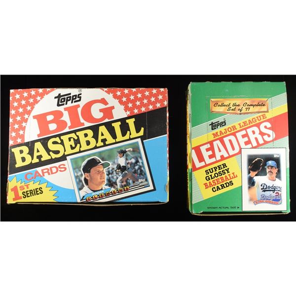 '89 MLB & BIG BASBALL TOPPS CARDS FULL BOXES