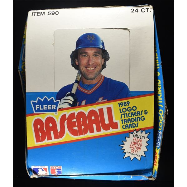 '89 FLEER BASEBALL CARDS FULL BOX 23 CT