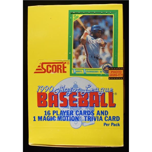 '90 SCORE BASEBALL CARDS FULL BOX