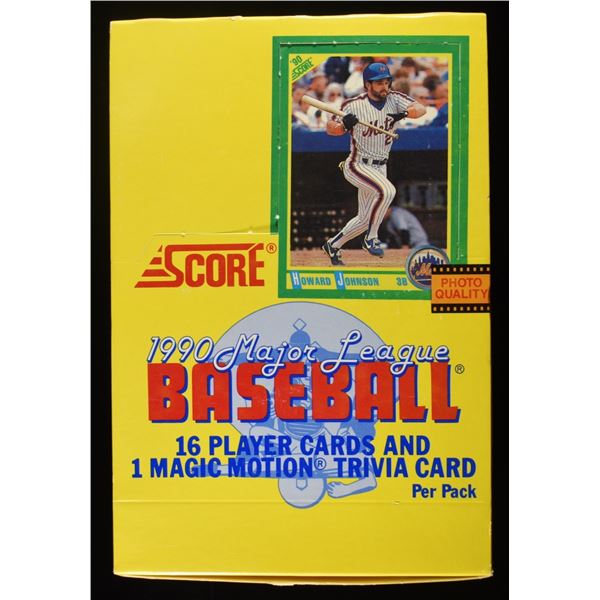 '90 SCORE BASEBALL CARDS FULL BOX
