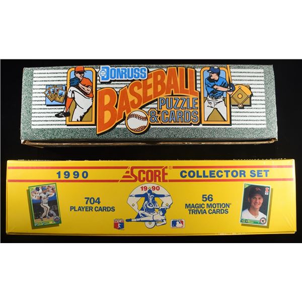'90 SCORE & DONRUSS BASEBALL CARDS FULL BOXES