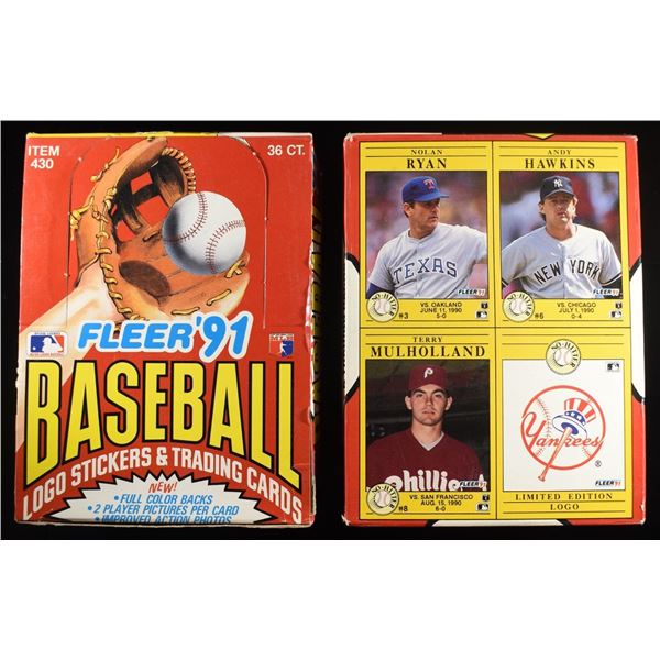 (2) '91 FLEER BASEBALL CARDS FULL BOXES