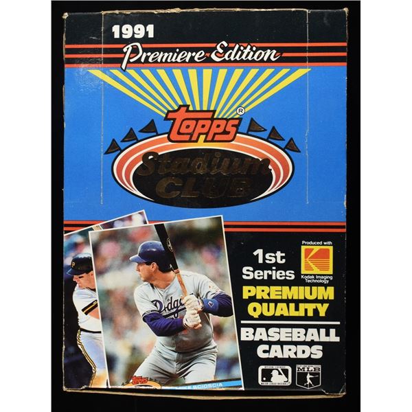 '91 TOPPS BASEBALL CARDS FULL BOX