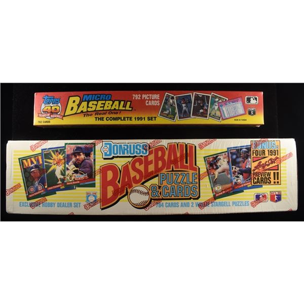 '91 FLEER & DONRUSS BASEBALL CARDS FULL BOXES