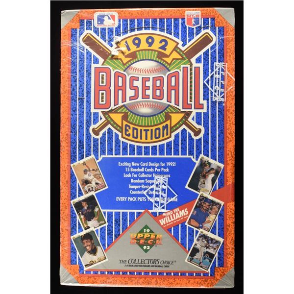 '92 UD BASEBALL CARDS FACTORY SEALED BOXES