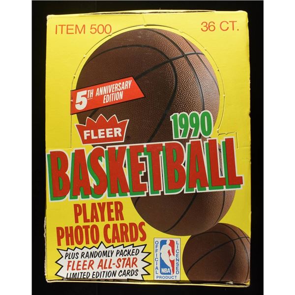 '90 FLEER BASKETBALL CARDS FULL BOX
