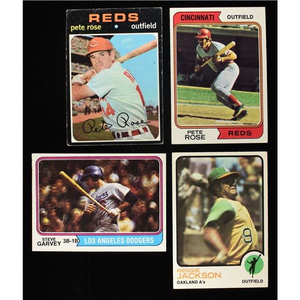 TOPPS 1974 #575, 1971 #100, 1974 #300 & 1973 #255