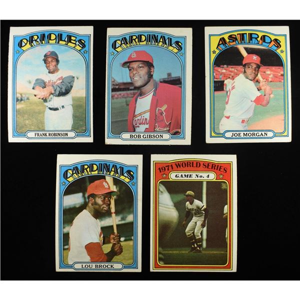 (5)1972 TOPPS BASEBALL CARDS