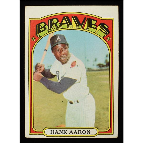 1972 TOPPS # 299 AARON BASEBALL CARD