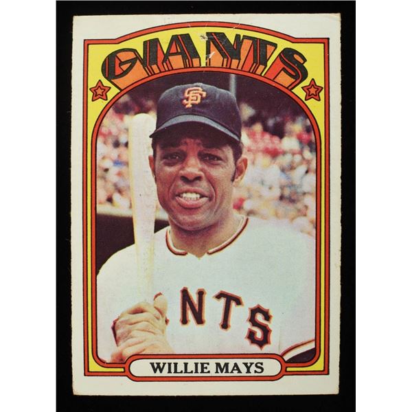 1972 TOPPS #49 MAYS BASEBALL CARD