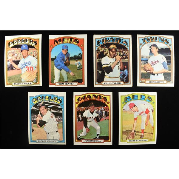 (7) 1972 TOPPS BASEBALL CARDS