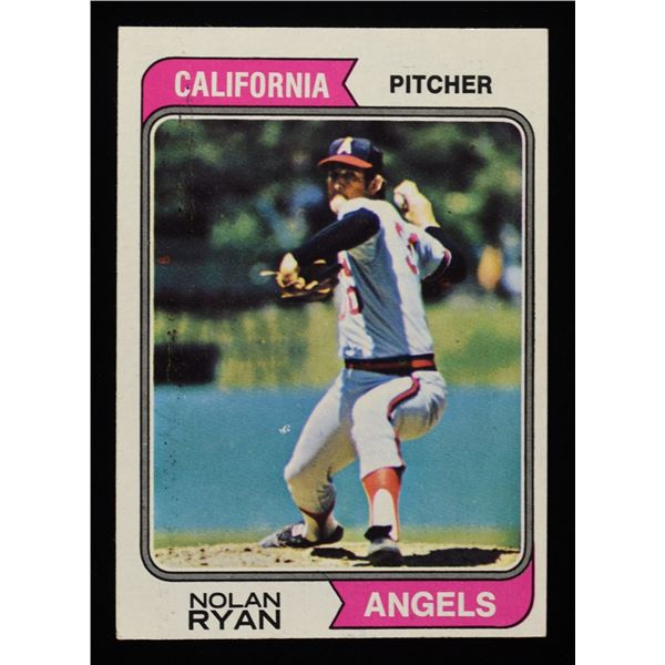 1974 TOPPS #20 NOLAN RYAN  BASEBALL CARD