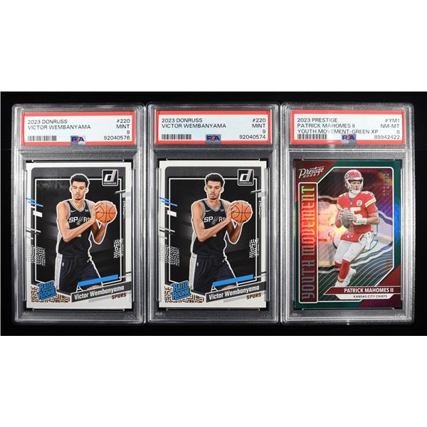 (3) PSA GRADED 2023 CARDS