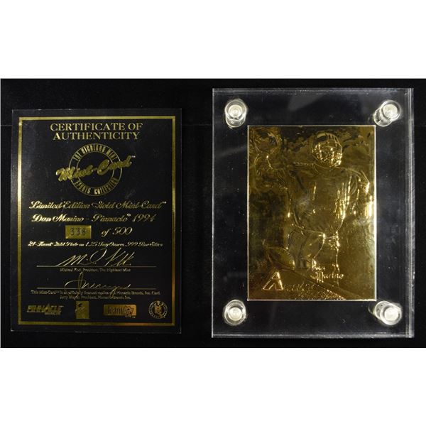 PINNACLE 1994 DAN MARINO 4.25 OZ 0.999 SILVER
