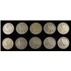 Image 2 : (10) 90% SILVER WALKING LIBERTY HALF DOLLARS