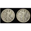Image 1 : (2) 1917-S WALKING LIBERTY HALF DOLLAR OBV