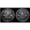 Image 2 : (2) 90% SILVER 1961 FRANKLIN HALF DOLLARS PROOF BU