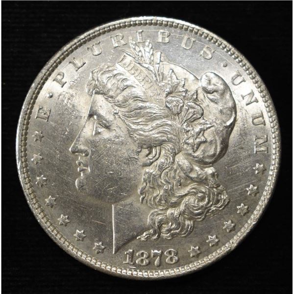 1878 8TF MORGAN DOLLAR CH BU