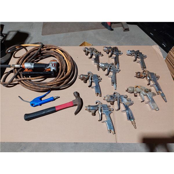LOT OF ASSORTED PNEUMATIC TOOLS