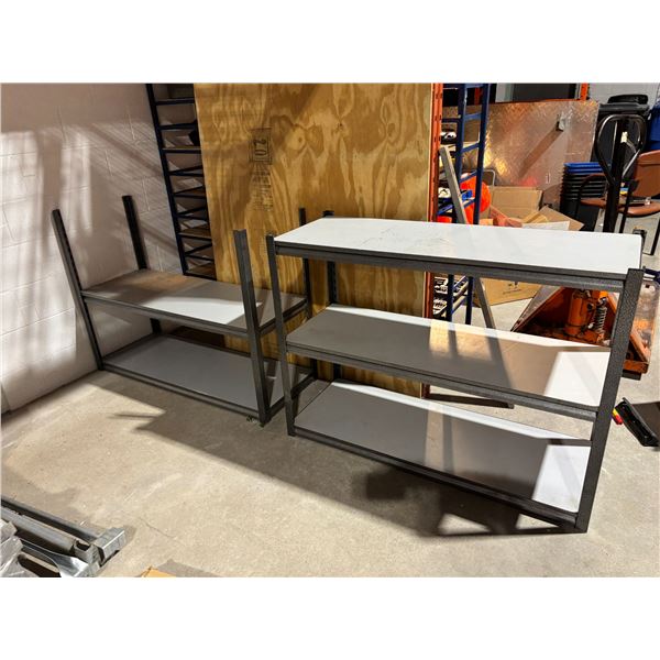 LOT OF 2 ASSORTED SHELVING UNITS