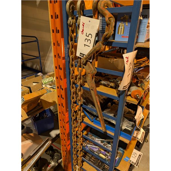 LOT OF 2 CHAINS WITH BINDER