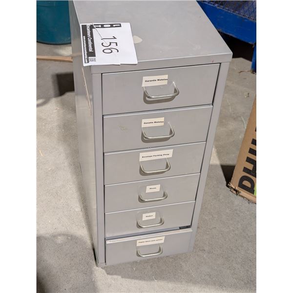 MOBILE METAL STORAGE UNIT 11"X16"X27"