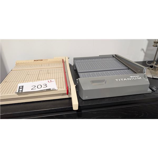 LOT OF 2 PAPER CUTTERS