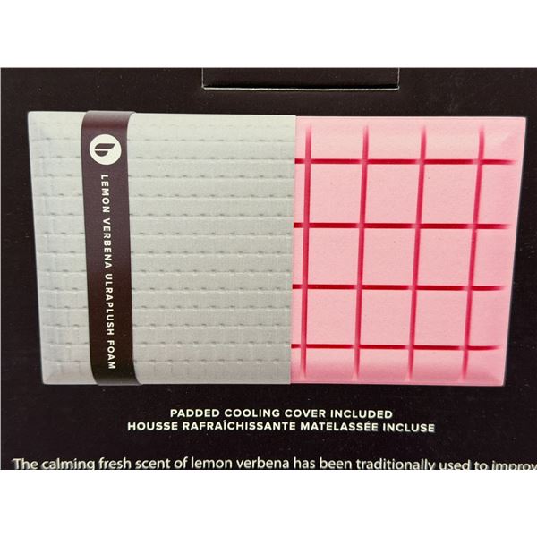 BLU SLEEP LEMON VERBENA-INFUSED MEMORY FOAM PILLOW, SIZE 28.5"X16.5"X6"