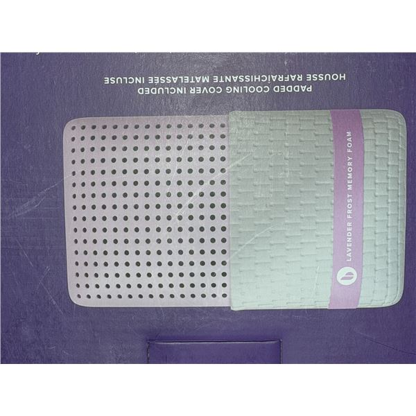 BLU SLEEP LAVENDER-INFUSED MEMORY FOAM PILLOW, SIZE 28.5"X16.5"X6"