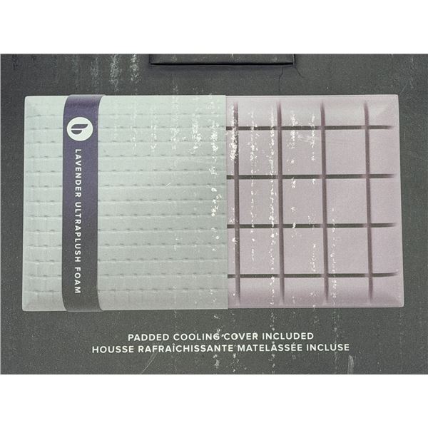BLU SLEEP LAVENDER-INFUSED MEMORY FOAM PILLOW, SIZE 28.5"X16.5"X6"