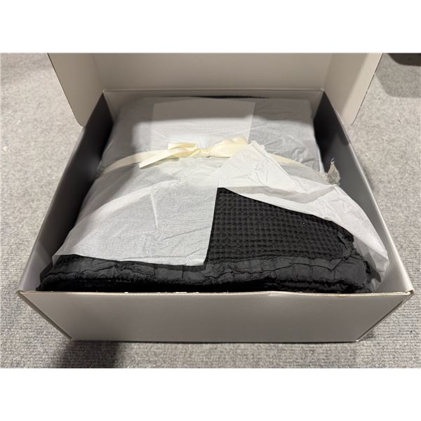 BLU SLEEP BAIA THROW, KING, GREY VAL: $399