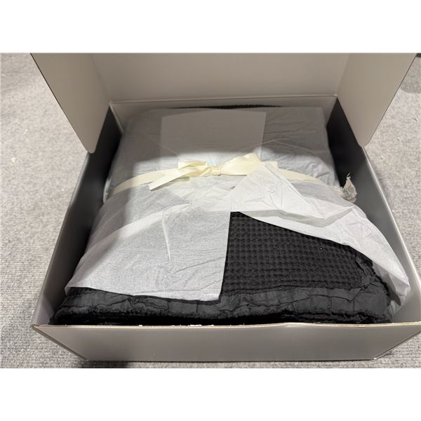 BLU SLEEP BAIA THROW, KING, GREY VAL: $399