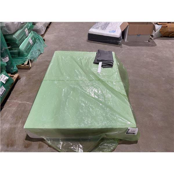 BLU SLEEP FIRM MEMORY FOAM MATTRESS, FULL/DOUBLE 54"X75"X10" (WITHOUT COVER)