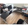 Image 1 : L-SHAPED DESK 79" X 63", HEIGHT ADJUSTABLE