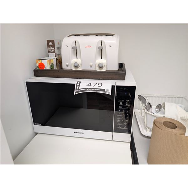 LOT OF MICROWAVE, TOASTER, ETC.