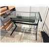 Image 1 : GLASS DESK 37 X 24 IN