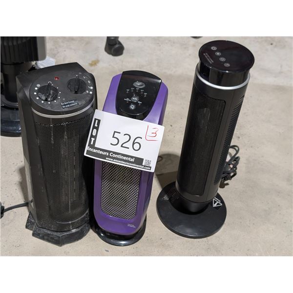 LOT OF 3 HEATERS