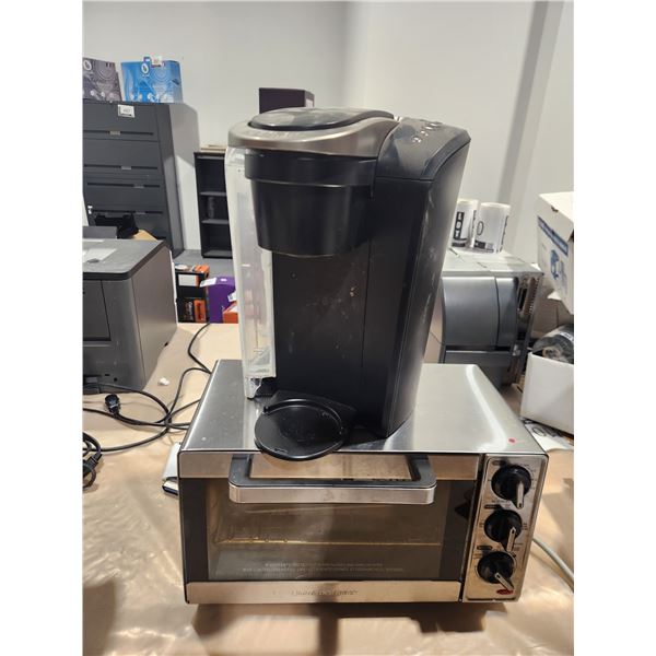 LOT OF KEURIG COFFEE MAKER AND MINI OVEN