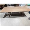 Image 3 : 94" X 38" HARDWOOD TABLE