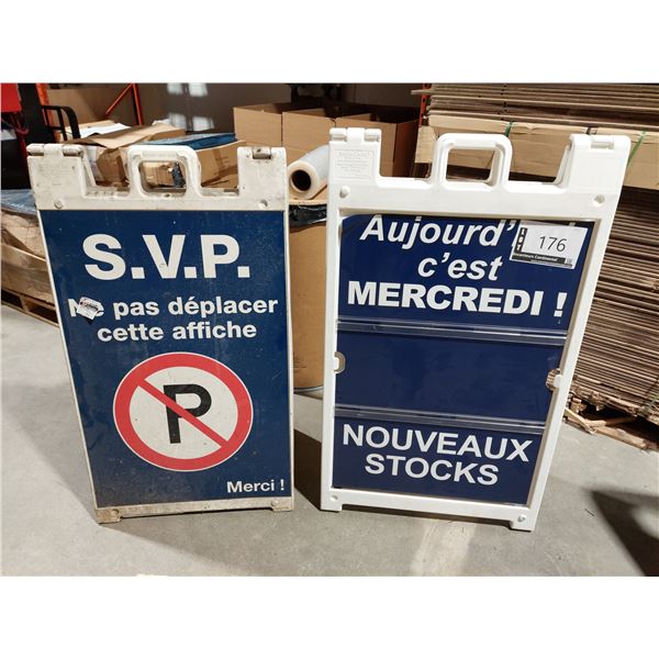 PLASTIC A-FRAME SIGNS 24 X 36