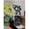 Image 1 : LOT OF ASSORTED HOSES AND ELECTRICAL WIRES