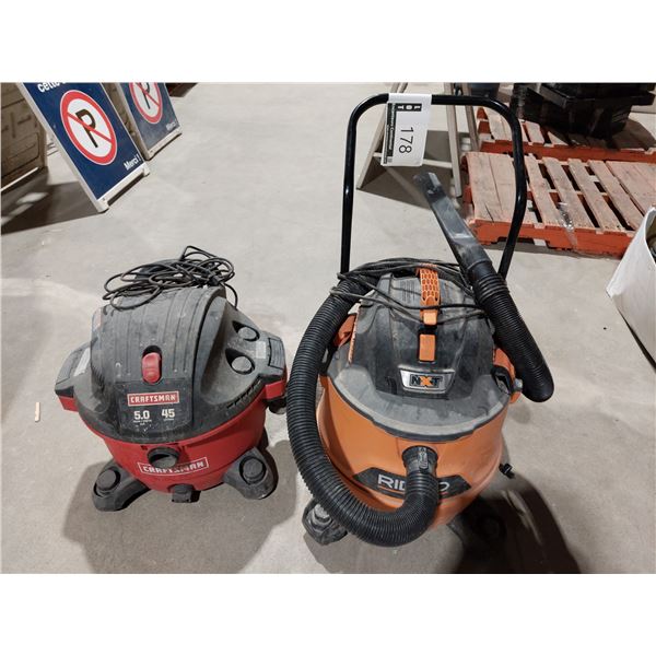 LOT OF 2 ASSORTED VACUUMS