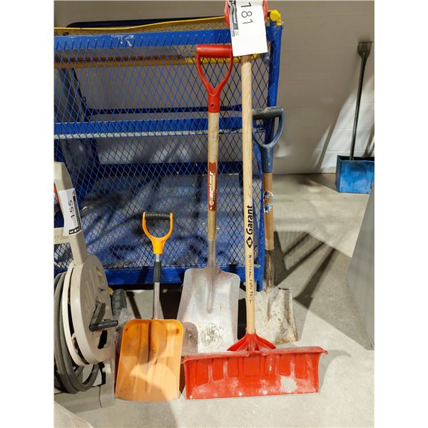 LOT OF 4 ASSORTED SHOVELS