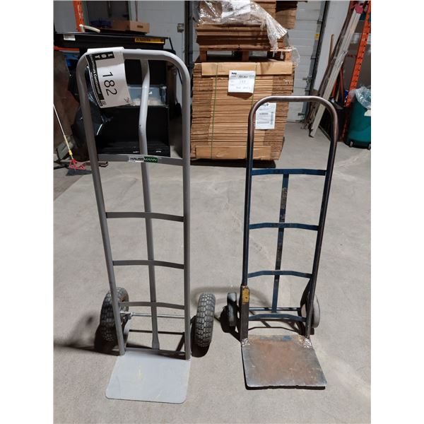 LOT OF 2 ASSORTED HAND TRUCKS