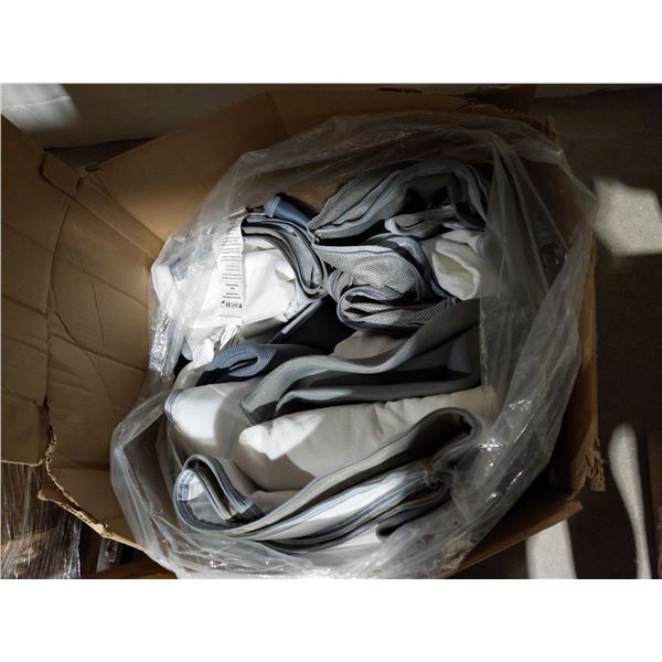 LOT OF 7 QUEEN MATTRESS COVERS, ASSORTED HEIGHTS