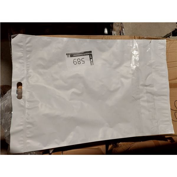LOT OF 450+ ALUMINUM BAGS WITH ZIPPER