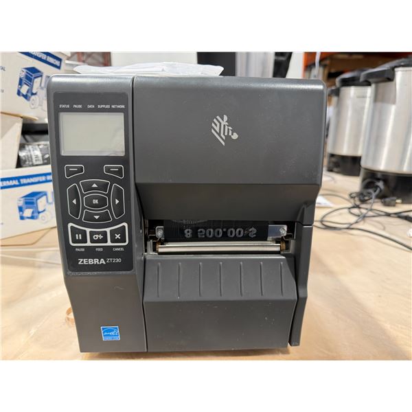 ZEBRA ZT230 INDUSTRIAL LABEL PRINTER, S/N 52J181205162