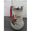Image 10 : Vintage Hazel Atlas Frosted Syrup Dispenser, Kellogg Salad Tea Collectible Jar (No Lid), and Price