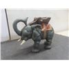 Image 3 : Vintage Mechanical Cast Iron Elephant Working Coin Bank – 7" × 5"