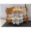 Image 2 : 3 Angels on a Bench Candle, Thomas Kinkade Lighthouse Candle House, and Avon Childhood Memories